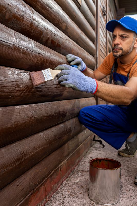 Exterior Brick Staining detail